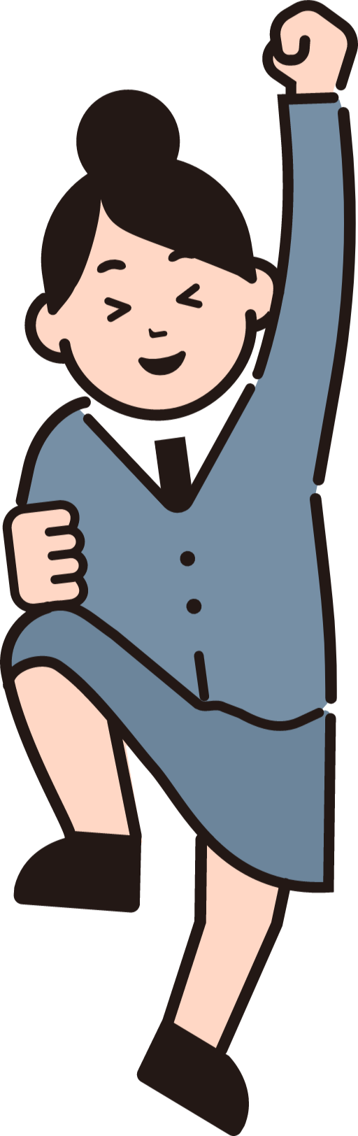 喜んでいるイラスト