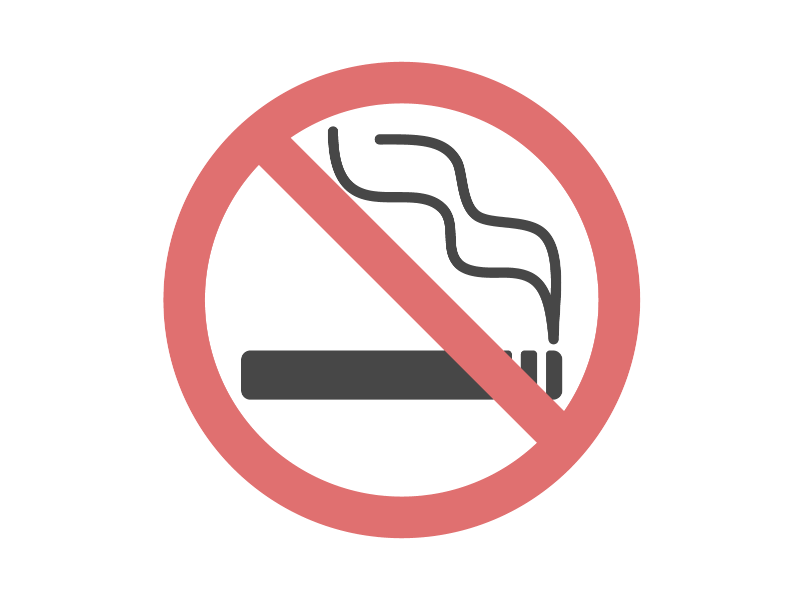 禁煙マークのイラスト